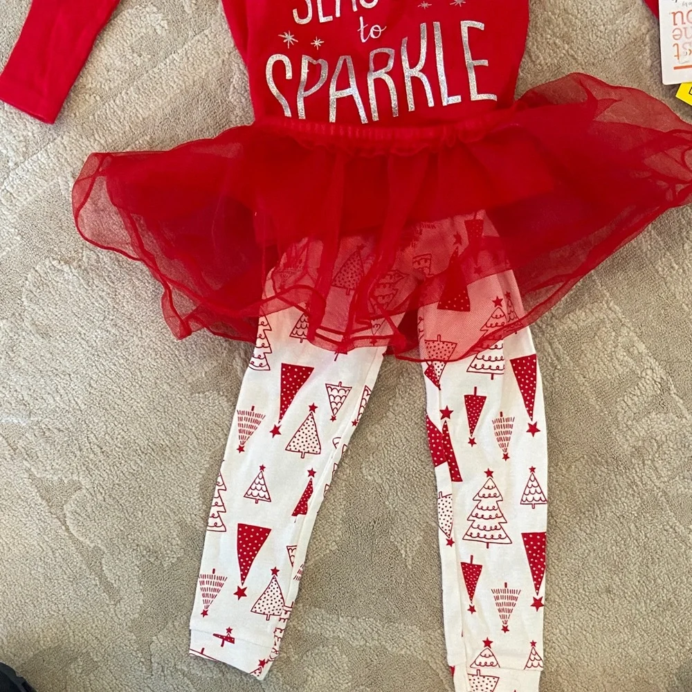 Carter's Red and White Festive Costume Set